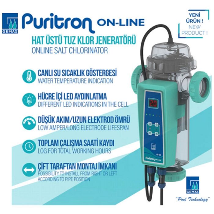 Gemaş Tuz Klor Jeneratörü 30 gr. Set - Görsel 1