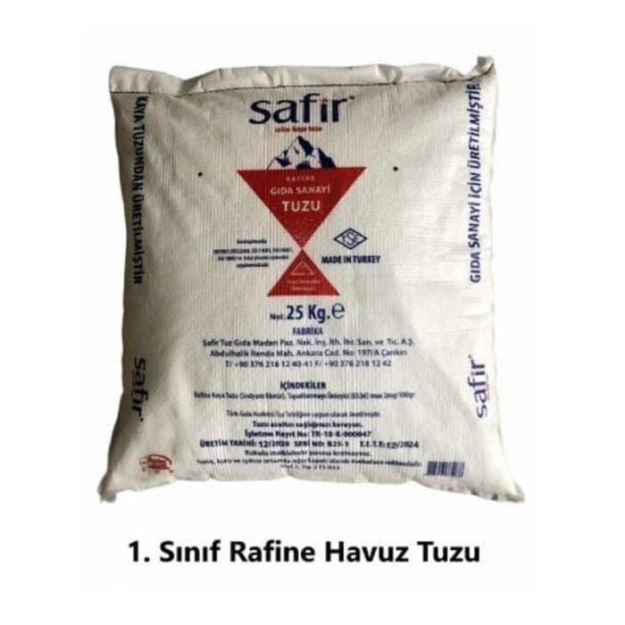 Havuz Tuzu Rafine 1.sınıf 25 kg - Görsel 1