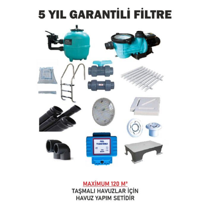 Taşmalı Havuz Yapım Seti (120 Ton) - Görsel 1